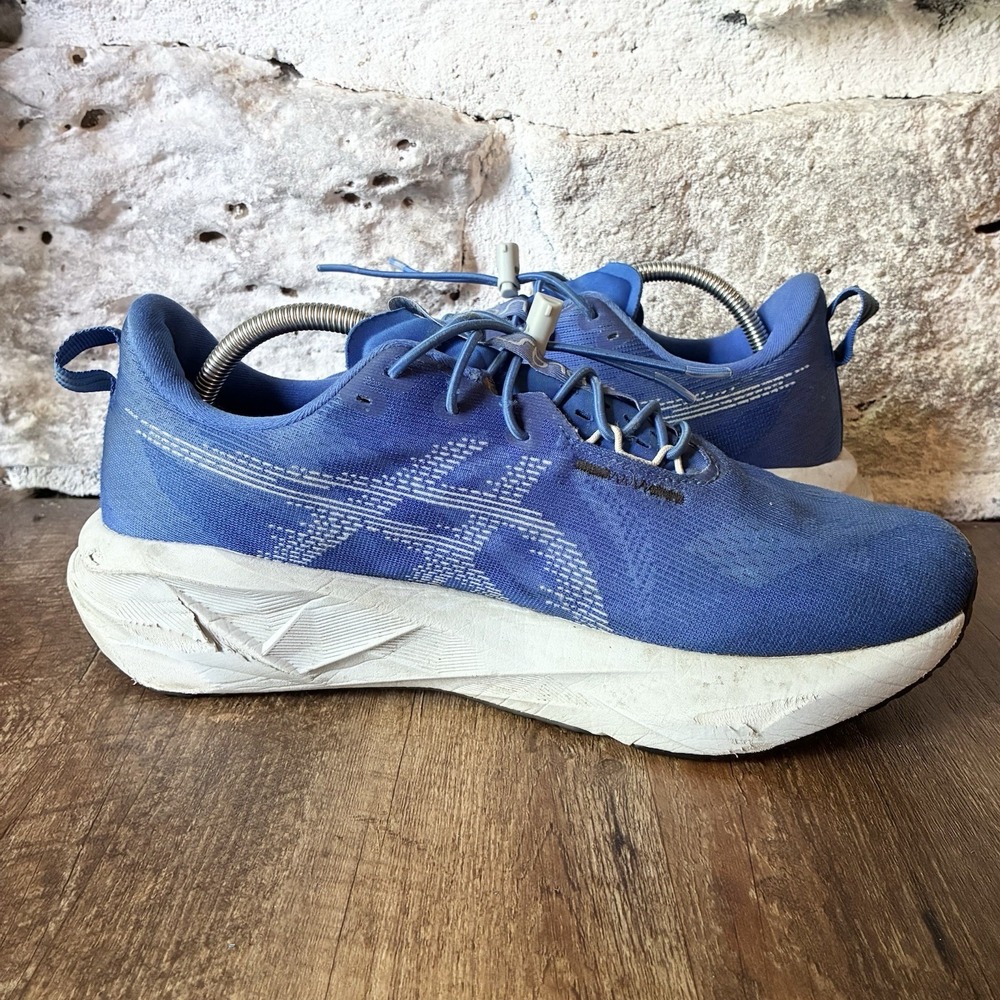 Asics Novablast 5 Cushioned Comfort Running Walking Shoes Blue Mens 11 - Picture 5 of 9